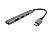 USB hub - I-Tec - hub - 4 ports USB hub - 4 - Grijs - C31HUBMETALMINI4