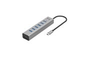 USB hub - I-Tec Hub - 7-Port USB 3.2 - 15W charging - Aluminium case USB hub - 7 - USB 3.2 - Grijs - C31HUBMETAL703