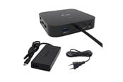 Docking station - I-Tec USB-C HDMI Dual DP Docking Station with Power Delivery 100 W + i-tec Universal Charger 100 W - C31TRI4KDPDPRO100