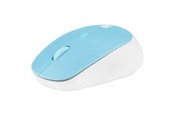 Muis - Natec Harrier 2 - Muis - Bluetooth 5.1 - Wit Blauw - Muis - Optisch - 4 knoppen - Blauw - NMY-1963