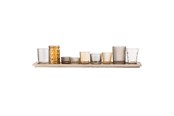 Decoratie - Bloomingville Sanga Tray w/Votive - Dark Brown - Set of 10 - 27404487