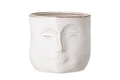 Decoratie - Bloomingville Face Flowerpot - Wit - 82048963