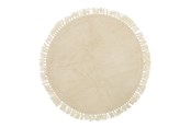 Decoratie - Bloomingville Lenea wollen tapijt - D110 cm - 32708249