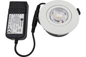 Lampen - Nordtronic Low Profile Flexible G2 Ø75 with driver 6W 3000K matte white - 35711013
