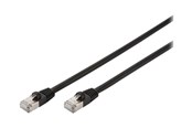 Netwerk - kabel - DIGITUS Professional patch cable - 10 m - black - Zwart - 10m - DK-1644-100/BL-OD
