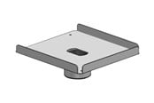 Muurbevestigingen, AV-bevestigingen & AV-meubels - Ergonomic Solutions SpacePole Essentials - mounting component - for printer - black - Max - recommended for - SPV3105-02