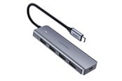 USB hub - UGREEN 4-in-1 USB C Hub USB hub - 4 - USB 3.2 - Zilver - 70336