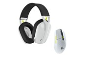Muis - Logitech Draadloos Gaming Combo - BLACK+WHITE+LIME - Gaming muis - Optisch - 6 knoppen - Wit - 981-001230