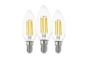 Armaturen & Lampen - EGLO LED spot C35 Candle 7W/827 806 lumen clear 3-pack E14 - 113107