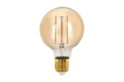 Armaturen & Lampen - EGLO LED spot G80 Globe 4W/817 300 lumen amber dimmable E27 - 110063