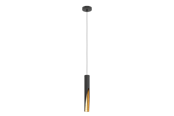 Lampen - EGLO BARBOTTO pendant black/gold - 900872