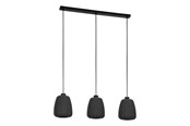 Lampen - EGLO BARLASTON long table pendant black/grey - 43962