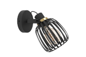 Lampen - EGLO Girona Zwart Geborsteld Messing - 900661