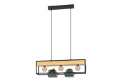 Lampen - EGLO Libertad 1 Zwart Bruin - 900349