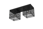 Lampen - EGLO PIEDRITAS ceiling lamp 515x180 mm black - 900356