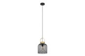 Lampen - EGLO ROUNDHAM pendant lamp Ø220 mm black/brushed brass - 43963