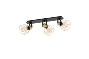 Lampen - EGLO Sambatello Zwart Geborsteld Messing - 900384