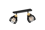 Lampen - EGLO Stillington 1 Zwart Bruin - 43927