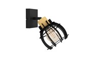 Lampen - EGLO Stillington 1 Zwart Bruin - 43926