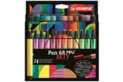 Hobby artikelen - STABILO Pen 68 Max Arty wallet of 24 pens - 204093