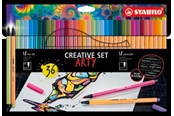 Hobby artikelen - STABILO Pen 68/88 Arty cardboard box of 36 pens in 18 colors - 204088