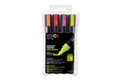 Hobby artikelen - POSCA marker sæt PC-5M 4 ass. colors neon - 401623