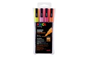 Hobby artikelen - POSCA marker sæt PC-3M 4 ass. Glitter colors warm - 401639