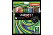 Hobby artikelen - STABILO ® Arty GREENcolors FSC®-gecertificeerde gekleurde potloodkartonnen etui met 24 pennen - 208706