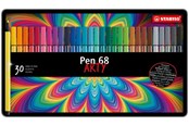 Schrijf- en tekengerei - STABILO  Pen 68 Arty metal tin of 30 colors - 6830-7