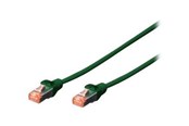 Netwerk - kabel - DIGITUS patch cable - 50 cm - green RAL 6016 - 0.5m - DK-1644-005/G