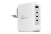 Mobiel - Adapters & Opladers - j5create Stroom AV / multimedia paneel - GaN - USB Type A 3 x USB-C - 130 Watt - JUP43130E-EN