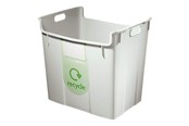 Reiniging - Leitz Waste bin Basko 40L Recycling Grey - 5209-00-85
