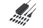 Laptop oplader - Deltaco SMP-90W12 Notebook charger 15-20 V 6 A 90 W 12 tips black - SMP-90W12