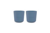 Babyspullen - Filibabba Silicone cup 2-pack - Powder Blauw - FI-SI019