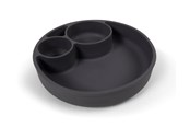 Babyspullen - Filibabba Silicone divided plate - Stone Grey - FI-02292