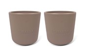 Babyspullen - Filibabba Silicone cup 2-pack - Warm Grijs - FI-02266