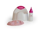Pop, teddybeer en materiaal - Happy Friend Potje set met flesje - 504308