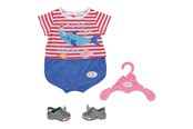 Dolls & Accessories - Baby Born Bath Pyjamas wShoes Blauw 43cm - 834268
