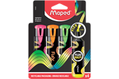 Schrijf- en tekengerei - Maped Fluopeps Flex highlighters set 4 ass. - 740300