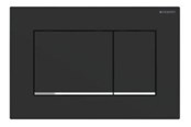Installatiesystemen - Geberit SIGMA30 betjeningsplade dobbeltskyl sort - 115.883.14.1