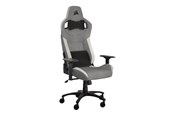Gamer stoel - Corsair T3 RUSH - gaming chair - fabric - grey white Gaming stoel - Stof - Tot 120 kg - CF-9010058-WW