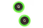 Buiten spelen - My Hood Set of Wheels 100 mm - Black/Lime - 505086