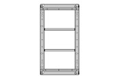 Muurbevestigingen, AV-bevestigingen & AV-meubels - Multibrackets M Pro Series - enclosure - for digital signage LCD panel - black - Max 48 kg - recommended for 46" - 7350105214745