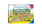 Puzzels - Ravensburger Puzzle A Day at the Zoo 2x24st. Vloer - 78134