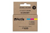 Inkt, toner en verbruiksartikelen - Actis standard KH-650CR - colour (cyan magenta yellow) - remanufactured - ink cartridge (alternative for: HP 650 HP CZ102AE) - KH-650CR