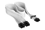 Voedingskabel (intern) - Corsair Premium individually sleeved 12VHPWR - Wit - CP-8920332