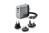Mobiel - Adapters & Opladers - ALOGIC 3 Port 67W Rapid Power Multi-Country GaN Charger - WCM3X67-SGR