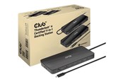 Docking station - Club 3D - docking station - USB-C / Thunderbolt 3 / Thunderbolt 4 - 3 x Thunderbolt 4 - GigE - CSV-1581