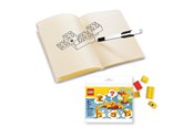 School accessoires - Euromic Note book with 4x4 red brick 1 pen and building t - 4003063-52283
