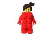 Pop, teddybeer en materiaal - Euromic LEGO Brick Suit Girl plush toy H 33 cm - 4014111-342160